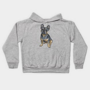 French Bulldog | Blue and Tan | Dilute Kids Hoodie